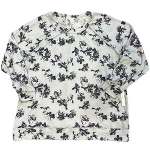 Caslon Floral Purple Pullover Sweater XXL